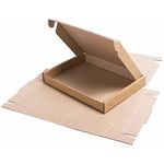 SmithPackaging Brown Cardboard Postal Boxes 50, C6 Large Letter Size, 162 x 114 x 20mm, E Flute Corrugated, Royal Mail Compliant