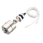 Sourcingmap Stainless Steel Float Switch for Water Pump Tank Swim Pool Garden Pond Liquid Water Level Sensor M11 3" Length