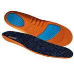 JobSite Gel Sport Insoles - Gel Heel & Metatarsal Shock Pad - Men Size 8-13 (trim to fit)