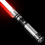 Motion Control Dueling Lightsaber with APP, RGB 16 Colors Changeable Light Sabers with 16 Sound Fonts, LED Light Saber for Adults & Teens Heavy Dueling, USB-C Recharge, Black