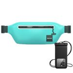 DRENCH 100% Waterproof Fanny Pack Teal | Waterproof Phone Pouch Dry Bag for Kayaking, Snorkelling, Paddle Boarding, Beach Travel & Ocean Adventures | IPX8 Waist Bag for Swimming, Boating & Water Sport