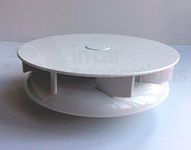 Small Low profile rotary roof vent for vans buses - White - wind driven rotating ventilator