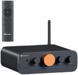 Fosi Audio HT4S Bluetooth Amplifier for Outdoor Speakers, 4 Channel Power Amp for Home Theater, Outdoor Gathering, 4.1/5.0 Ch Stereo Home Audio Receiver, Supports AUX/Optical Input with Remote Control