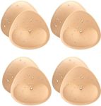 Adamotto Waterproof Bathing Suit Inserts 4 Pairs Push Up Heart Bra Pads Inserts Removable for Swimsuits Sport Bikini - B/C Cups