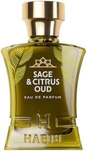 H HABIBI Sage & Citrus Oud Arabian Men's Cologne - Fresh & Woody Citrus Perfume for Men - Sage, Oud & Patchouli Cologne for Men - Eau de Parfum for Men - Blended with Rare Exotic Notes