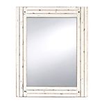 Prinz Water's Edge Homestead Mirror White Distressed Wood 18.5x23.5"