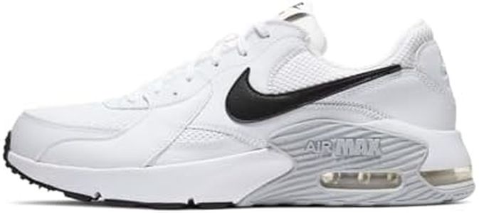 NIKE Men's Air Max Excee Shoes, White/Pure Platinum/Black, 8 Size