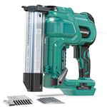 Cordless 2" Brad Nailer Compatible with Makita Battery(No Battery), 2-in-1 Electric Nail Gun/Staple Gun, 18 Gauge Nail Gun Battery Powered with 1000 Nails for Wood Carpentry, Adjustable Depth