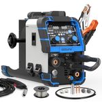 AZZUNO Aluminum 165A MIG Welder 110V/220V, 5-in-1 MIG Welding Machine with Flux Core MIG/Gas MIG/Aluminum MIG/Stick/Lift TIG, Compatible with 1 lb~10 lbs Welding Wire