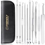 10 Pcs Blackhead Remover Pimple Popper Tool Kit, MENOLY Comedone Pimple Extractor Tool, Acne Kit for Blackhead, Whitehead Popping, Zit Removing