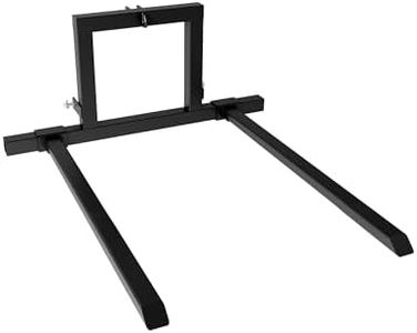 GARVEE 3 Point Hitch Pallet Fork, 1500 lbs Capacity Tractor Pallet Forks, 40” Adjustable Quick Hitch Attachments for Category 1 Tractor