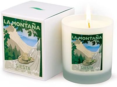 La Montaña Siesta | Grandes Bougies de Luxe Parfumées Naturelles inspirées d'Espagne | Lavande, genévrier et thym