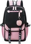 Kids Backpacks For Teen Girls With USB Port, cute green backpack Can Hold 15.6in Notebook,Tablets.Girls Backpack