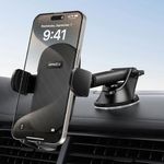 APPS2Car Car Phone Holder Mount Dashboard/Windshield Car Mobile Holder Rotatable 360 Car Mount with Suction Cup Compatible with iPhone 15/14/13 Series and All Android Phone