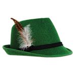 German Alpine Hat | Adult Size | 1 Pc Green