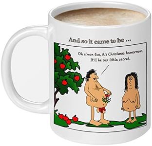 Aigori, Wife or Husband Cartoon Coffee Mugs(11oz), Funny Gifts for Wife or Husband, Anniversary Engagement Wedding Gifts for Couples Him or Her