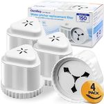4Pack Replacement Filter for EPIC Water Filter Pitcher, Water Filter Pitcher Compatible with Aquagear Seychelle, BPA Free. Removes Fluoride, Chlorine, Lead, Odors