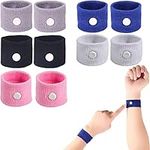 LYJEE 5 Pairs Motion Sickness Nausea Relief Wristbands for Sea Car Flying Pregnant Travel Sickness Bracelet (5pairs)