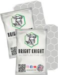 Bright Knight Reflective Tape Hexagon Hard Hat Reflective Stickers. 1" White Motorcycle Helmet Stickers Made With 3M Reflective Tape. Vinyl Waterproof Reflective Stickers to Stay Visible at Night. 2pk