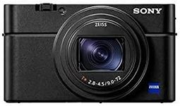 Sony RX100 VII Premium Compact Digital Camera 24-200 mm, F2.8-4.5 Zeiss Lens, Tilt LC Display, 4K HDR, 1.0 Inch Sensor, Real-Time Tracking, AF with Eye Detection DSC-RX100M7 black