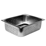 Thunder Group Half Size 4" DEEP Perforated 24 Gauge STEAM Pans