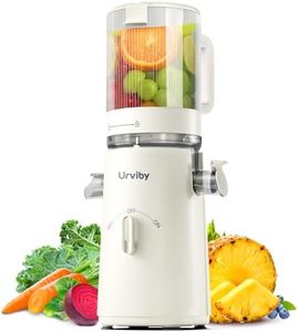 Cold Press Juicer, 2-in-1 Juicer Machines for Juice & Sorbet, with 5-Inch Wide Chute, High-Yield Slow Masticating Juicer for Fruits & Vegetables/High Nutrients/Reverse Mode/Easy to Clean