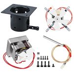 Unidanho Fire Burn Pot and Hot Rod Ignitor,Auger Motor,Grill Induction Fan Kit,Replacement Parts with Screws and Fuse for Pit Boss and Traeger Wood Pellet Grill