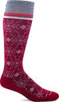 Sockwell Women's Winterland Moderate Graduated Compression Sock, Ruby - S/M