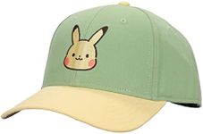 Pokemon Chibi Pikachu Women's Green Baseball Cap