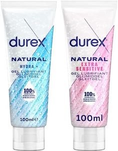 Durex Gels Lubrifiants Naturels - Lot de 2 Gels Sexuels 100ml (Extra Sensitive et Hydra +)