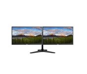 Dell Dual monitor Bundle Set - 2x P2419H 24" Inch Full HD 1080p IPS LED Monitor, HDMI DISPLAY VGA USB, Dual Monitor Leg Base Stand (Renewed)