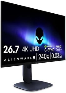Dell 26.7" Quantum Dot OLED Gaming Monitor, 3840 x 2160, NVIDIA G-Sync Compatible, 0.03ms Response Time, VESA DisplayHDR True Black 400, Anti-Reflective