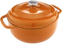 Lodge Enameled Cast Iron Dutch Oven, 6 Qt, Apricot