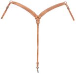 Weaver Leather Harness Leather Contoured Ring-in-Center Breast Collar, Russet