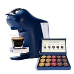 NOIR Azure Coffee & Tea Maker | Machine for Home & Office | Portable & Compact Design with Touch Sensor | Compatible with Dolce Gusto Pods | Comes with Free Tester Pack of 15 Flavored Pods
