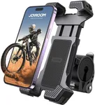 JOYROOM Bike Phone Mount, [1S Locks Phones] Motorcycle Phone Mount with Quick Lock, and Anti-Slip Handlebar Clamp for Bicycle Scooter ATV/UTV, Fit for iPhone 15/14/13/12 Pro Max and All Phones