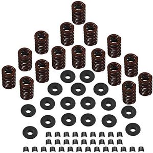 JDMSPEED New Engine Valve Springs Kit With Steel Retainers Locks Replacement For Chevrolet SBC 327 350 400