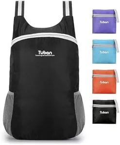 tuban Ultra Lightweight Packable Water Resistant Backpack for Travel Camping Outdoor Hiking Daypack