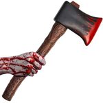 Plastic Axe Fake Axe with Blood - Viking Axe Toy Mens Accessories Halloween Weapons - Fake Axe Halloween Props 45cm Bloody Axe Plastic Halloween Toys - Halloween Costume Accessories Plastic Weapons