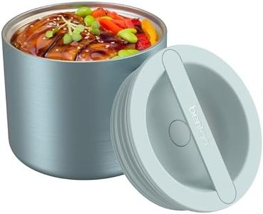 Bentgo® Stainless Insulated Food Container - Triple Layer Insulation, Leak-Proof Lid, Wide Mouth Design - Sustainable 2.4 Cup Capacity, Food-Grade Materials, Ideal for Cool or Warm Food (Aqua)