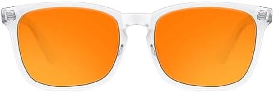 TIJN Blue Light Blocking Glasses for Computer, TV, Gaming Improve Sleep by Naturally Producing Melatonin for Women Men, Orange Lens