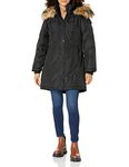 Steve Madden Women's Parka, Black, Medium