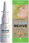 Clear Revive Nasal Spray for Adults, Relief of Nasal Allergy and Sinus Irritation, Dryness and Mucus Removal, Non Drowsy and Zero Dependency Formula (1 fl oz Each, 3-Pack Bundle)