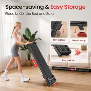 HomeFitnessCode Walking Pad Treadmill – Compact Foldable Electric