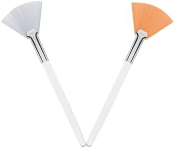 Cepillos de Máscara de Abanico, 2 Pcs Brocha para Mascarilla Facial, Cepillos Aplicadores Facialesl, Herramientas de Maquillaje Pinceles, para Crema de Mascarilla de Barro