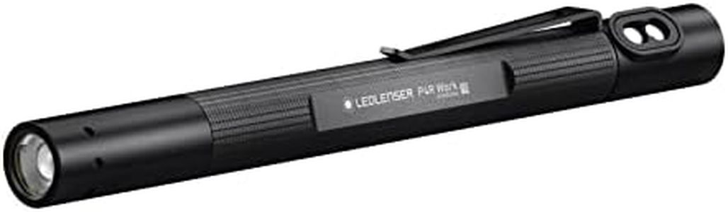 LEDLenser P4R Work LED Pen lamp for Industry a. Craftsmen, Rechargeable Lithium Battery, 170 lumens, focusable, Long Distance Beam 100m, Clip, USB Magnetic Charging Cable a. Clip, Pen lamp