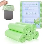 100 Counts Bin Bags, 10L Degradable Trash Bags, Unscented Indoor Garbage Bags Pedal Bin Liners Small Food Waste Bags for Office Bathroom Kitchen(45x50CM)