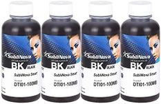 NUGU Sublimation Black Ink, High Density Professional Dye Sublimation Refill Inks Made by in Korea, (for CISS).for Inkjet Printers, Heat Transfer on Mugs, t-Shirts, Phone Cases etc.(4 X 100ml)