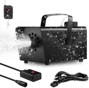 800W Fake Snow Maker Machine - Artificial Snow Machine by Wireless Remote Control Portable Making Fake Snow Machines for Outdoors Indoor Stage Backyard Wedding Christmas Decoration