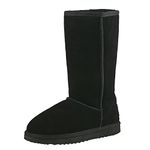 Shenduo Half-Boots for Women Winter Tall Snow Boots Waterproof Classic 5.5UK D5115 Black 39EU